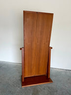 Vintage Danish Teak Cheval Freestanding Floor Mirror