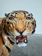 Large Italian Mid Century Terracotta Tiger Sculpture c.1960’s