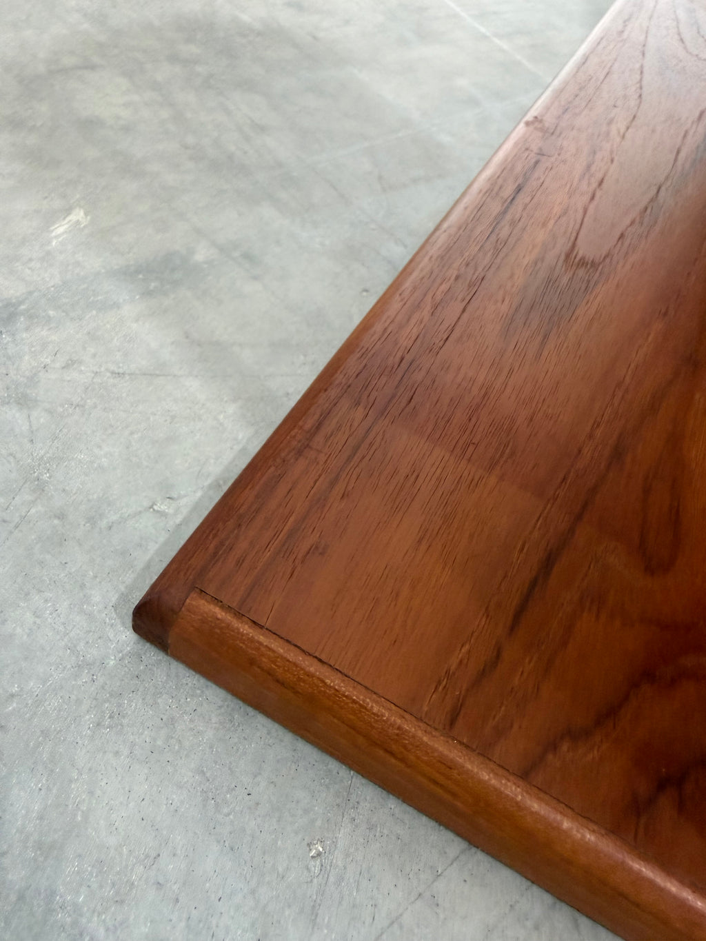 Vintage Danish Teak Cheval Freestanding Floor Mirror