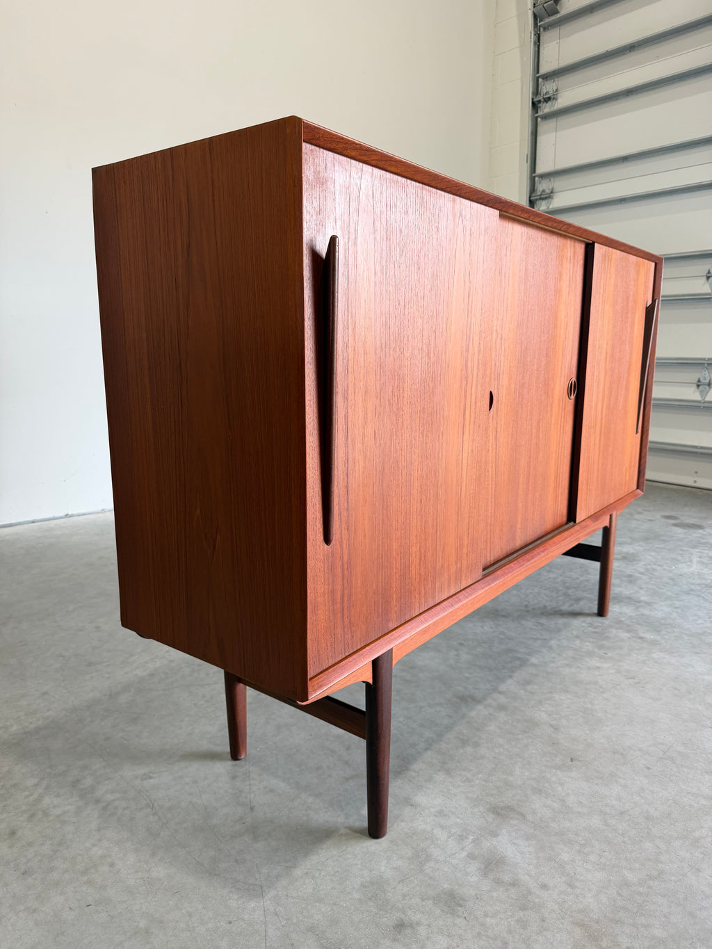 Danish Teak Sideboard Drybar Cabinet
