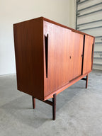 Danish Teak Sideboard Drybar Cabinet