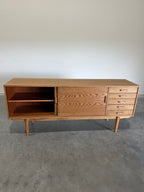 Mid Century Modern Scandinavian Oak Credenza