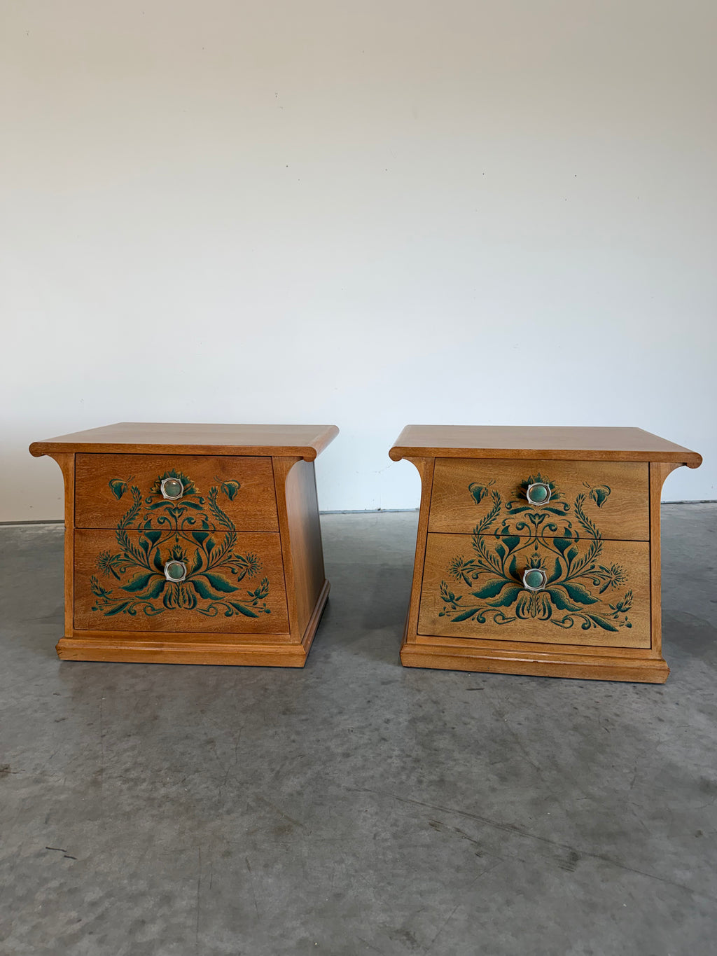 John Van Koert for Drexel Casa Del Sol Mid Century Nightstand Pair