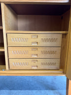 Mid Century European Brutalist Oak Credenza