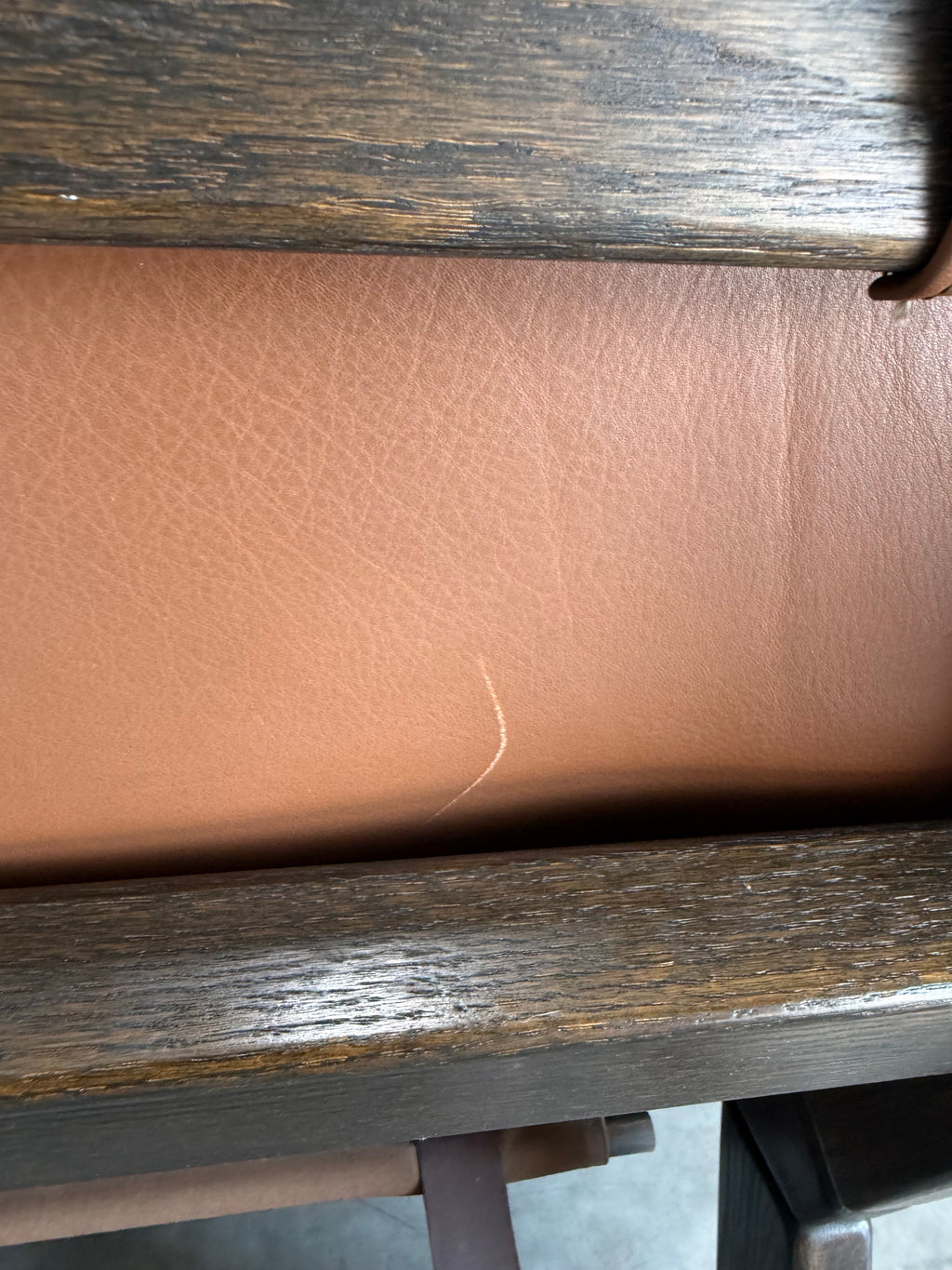 Vintage Dutch Brutalist Leather Sofa