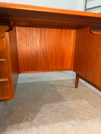 Danish Mid Century Modern Teak Floating Top Desk