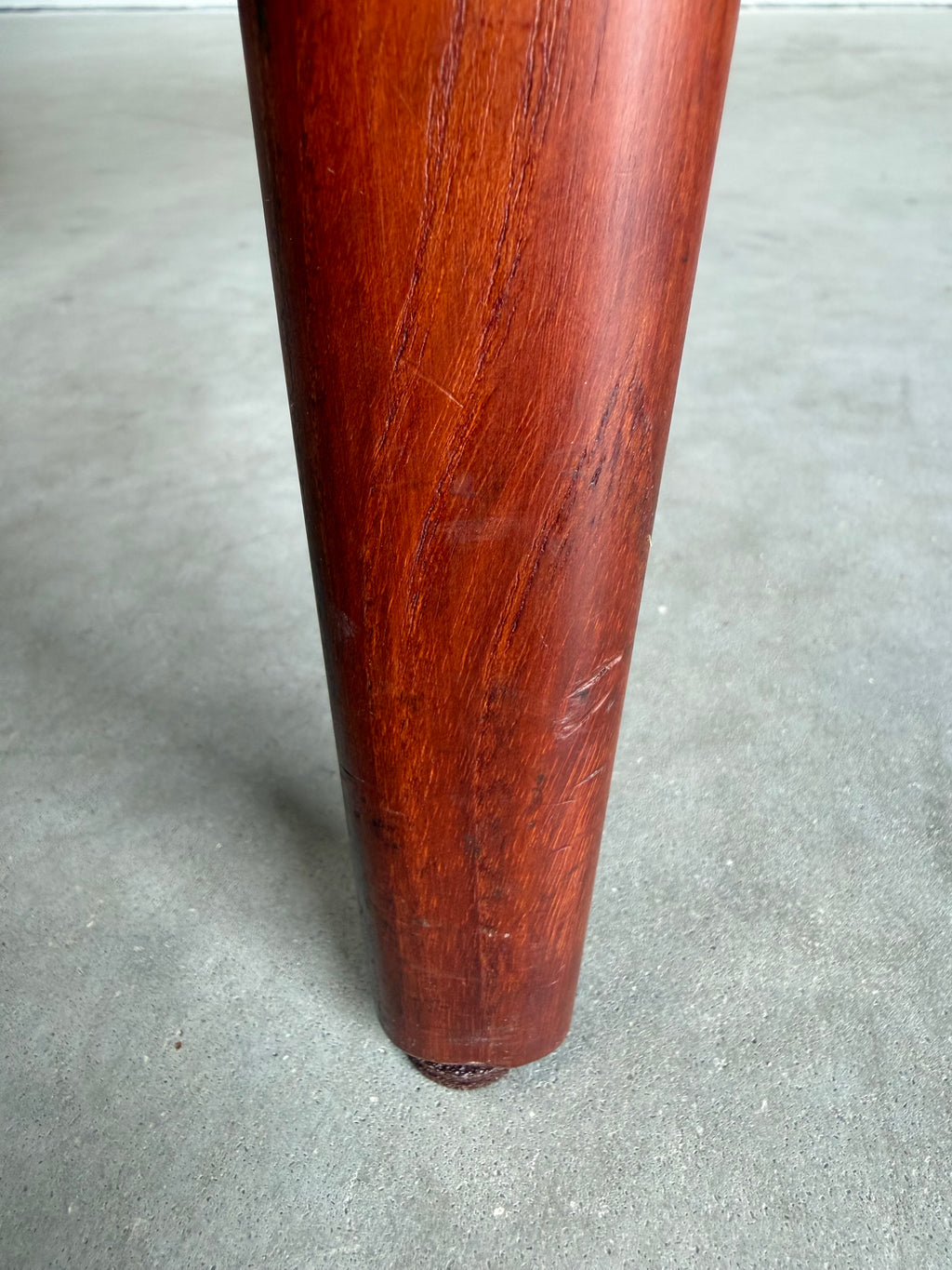 Mid Century Danish Teak and Cane Coffee Table with Magazine Rack