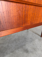 Mid Century Danish Teak Secretary Bookcase