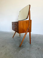 Mid Century Danish Teak Vanity Dressing Table