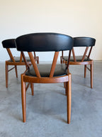 1960s Set of 6 Danish Teak Mid Century Dining Chairs