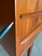 Danish Mid Century Modern Teak Floating Top Desk