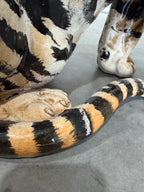 Large Italian Mid Century Terracotta Tiger Sculpture c.1960’s