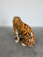 Large Italian Mid Century Terracotta Tiger Sculpture c.1960’s