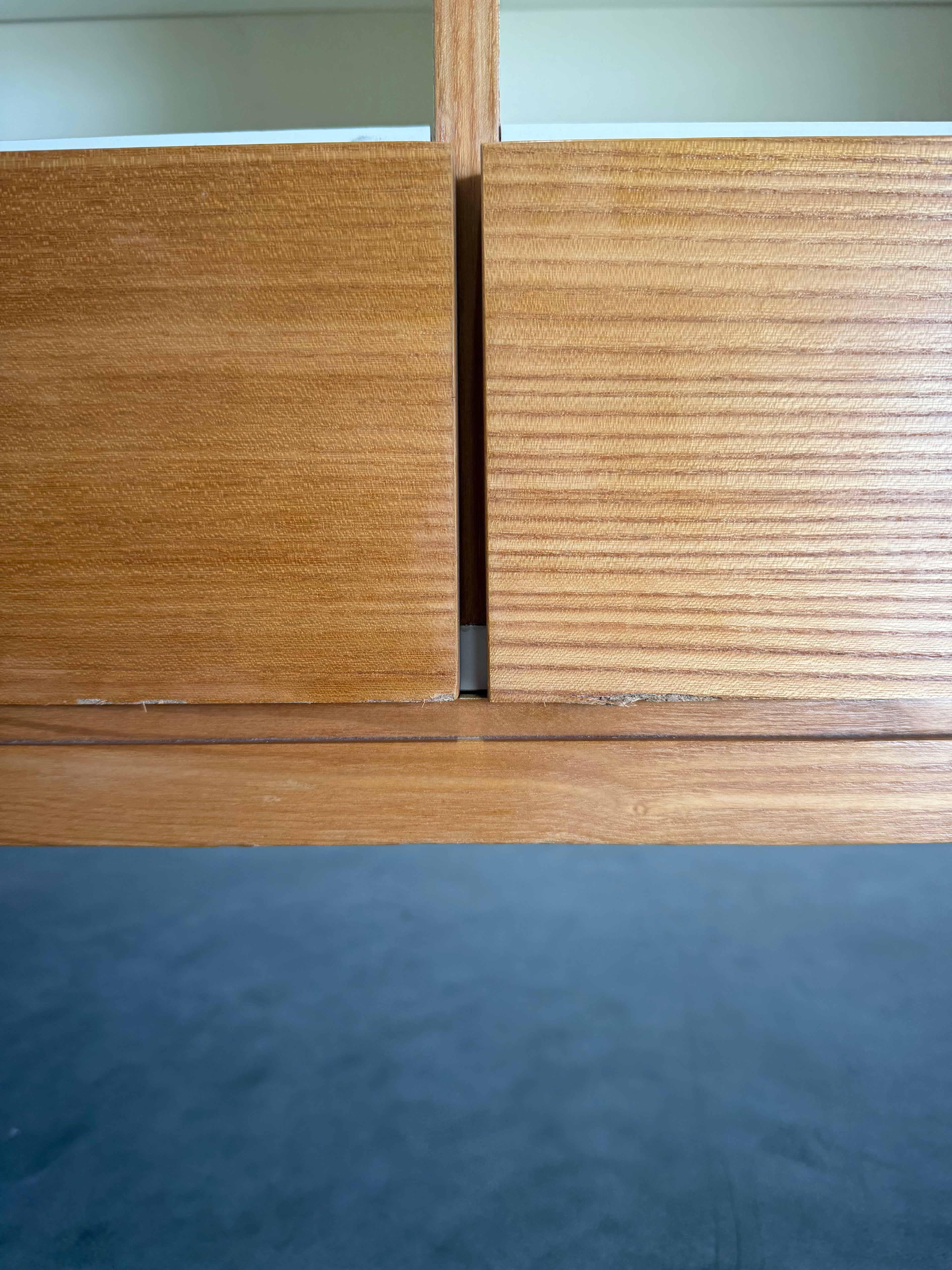 Mid Century Scandinavian Ash Wood Storage Cabinet