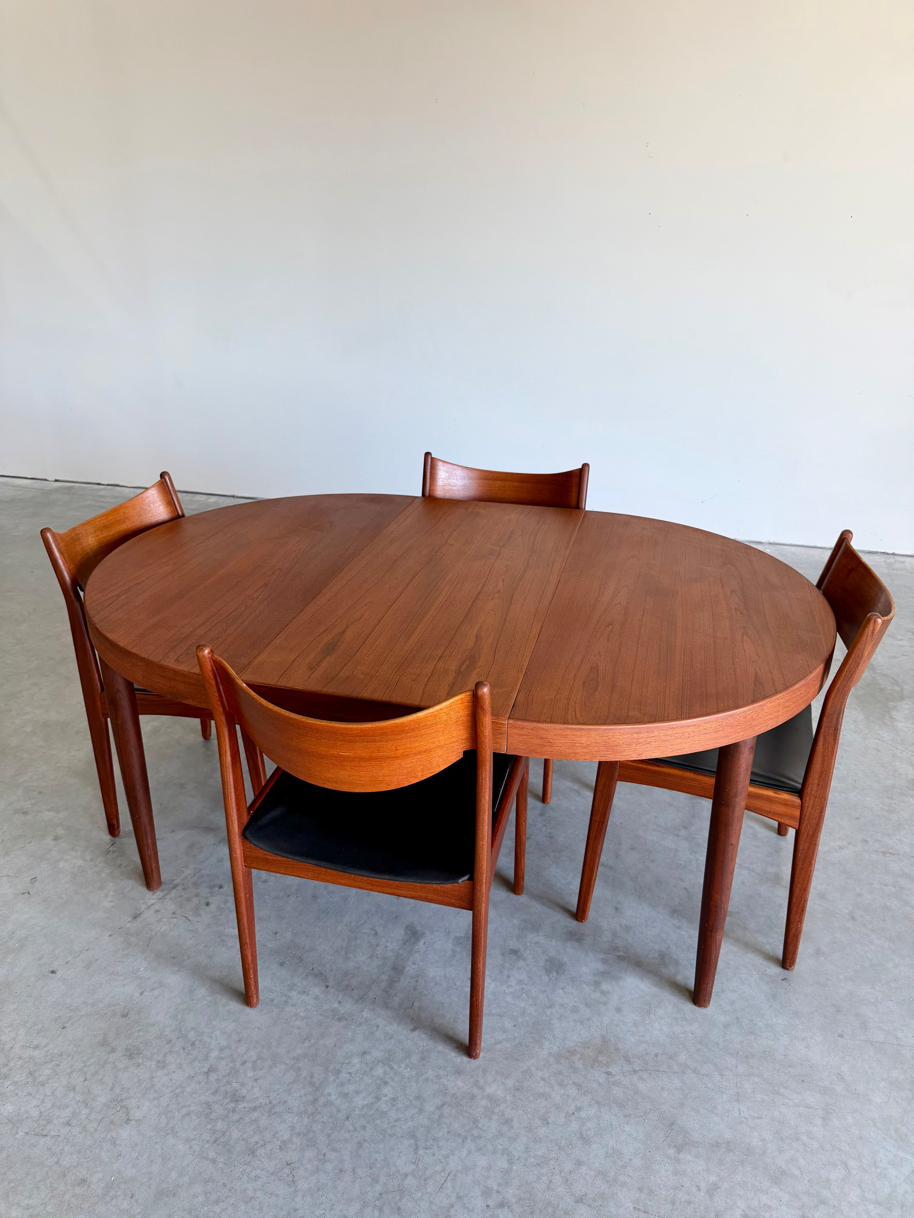 Round Kai Kristiansen Danish Teak Dining Table c.1960’s
