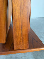 Vintage Danish Teak Cheval Freestanding Floor Mirror
