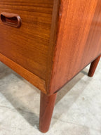 Mid Century Danish Modern Teak Tallboy Dresser
