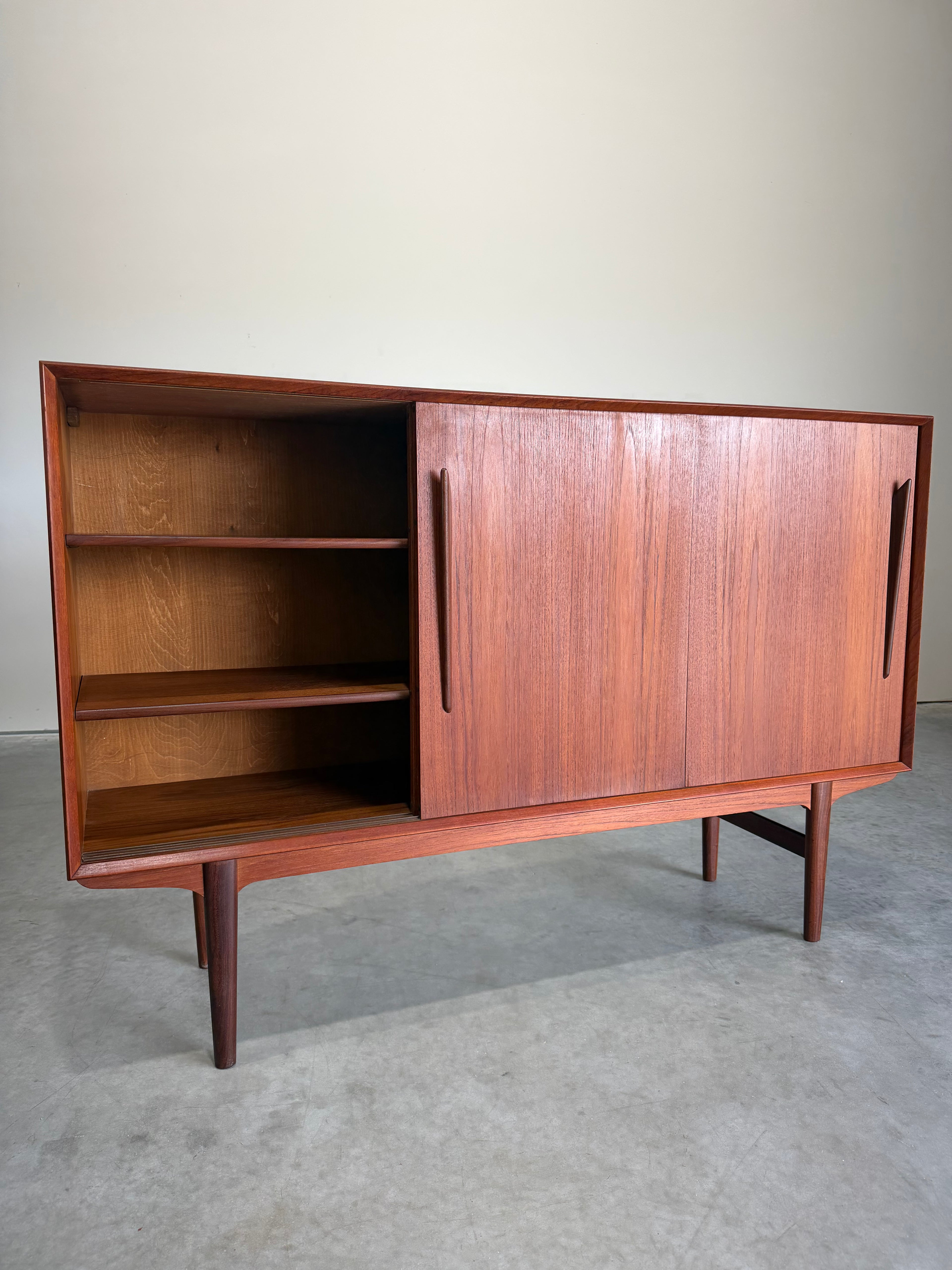 Danish Teak Sideboard Drybar Cabinet