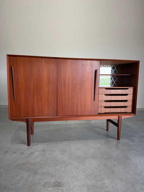 Danish Teak Sideboard Drybar Cabinet