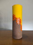 Mid Century Aldo Londi Bitossi Yellow and Orange Flowers Vase