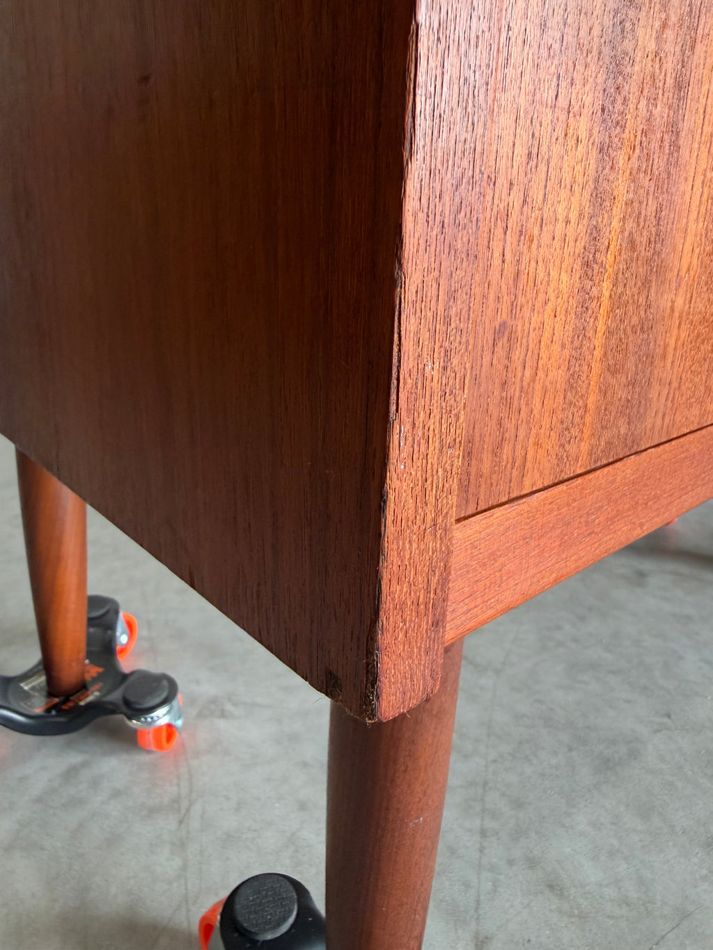 Mid Century Danish Teak Secretary Bookcase