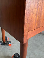 Mid Century Danish Teak Secretary Bookcase