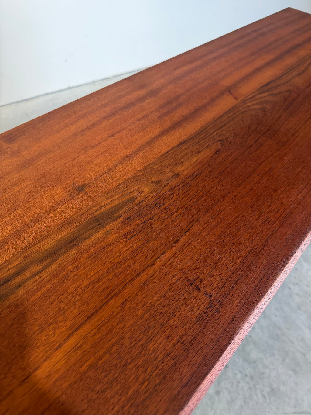 Long Danish Teak Mid Century Credenza by Clausen & Son