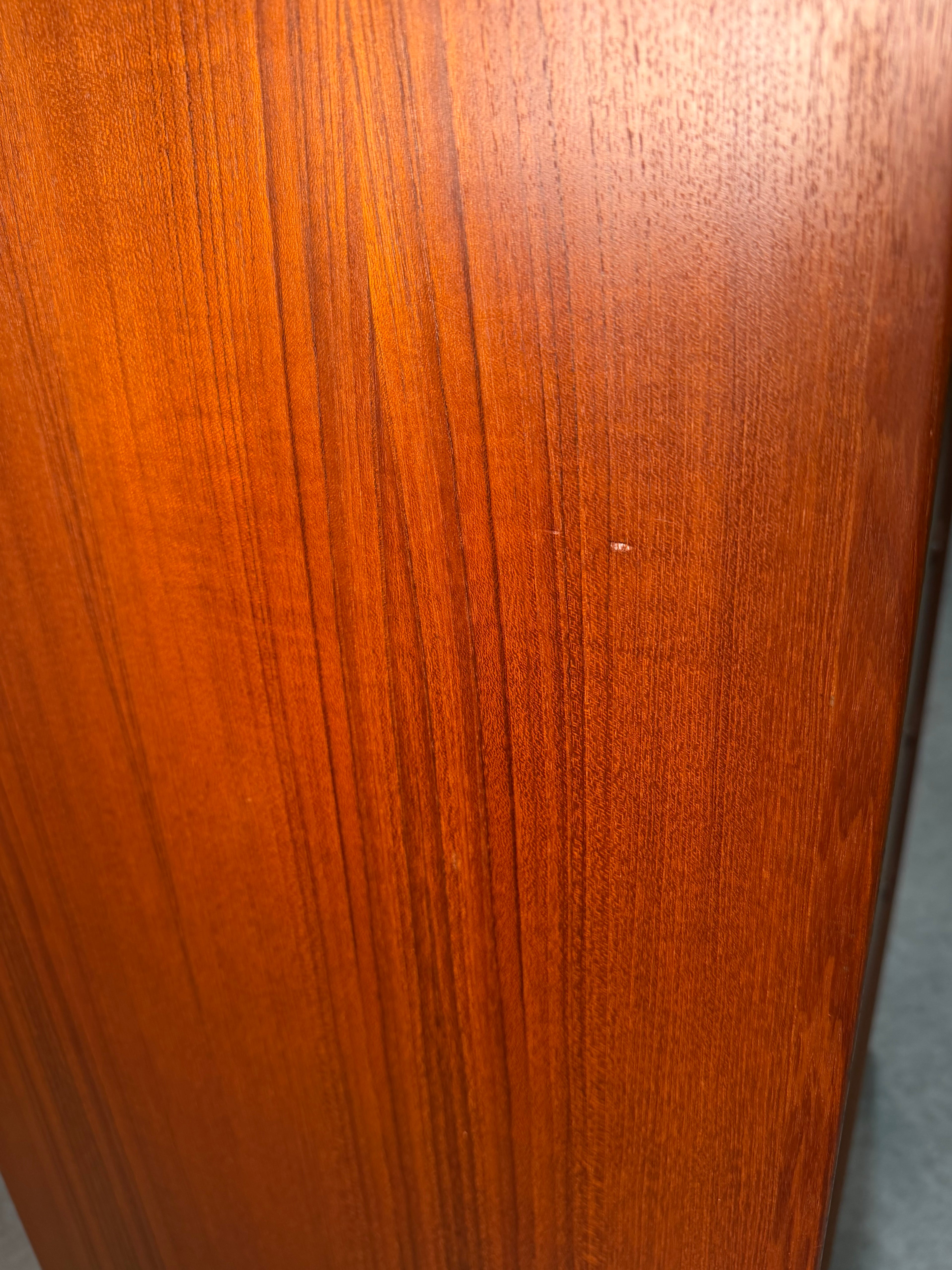 Mid Century Danish Modern Teak Tallboy Dresser