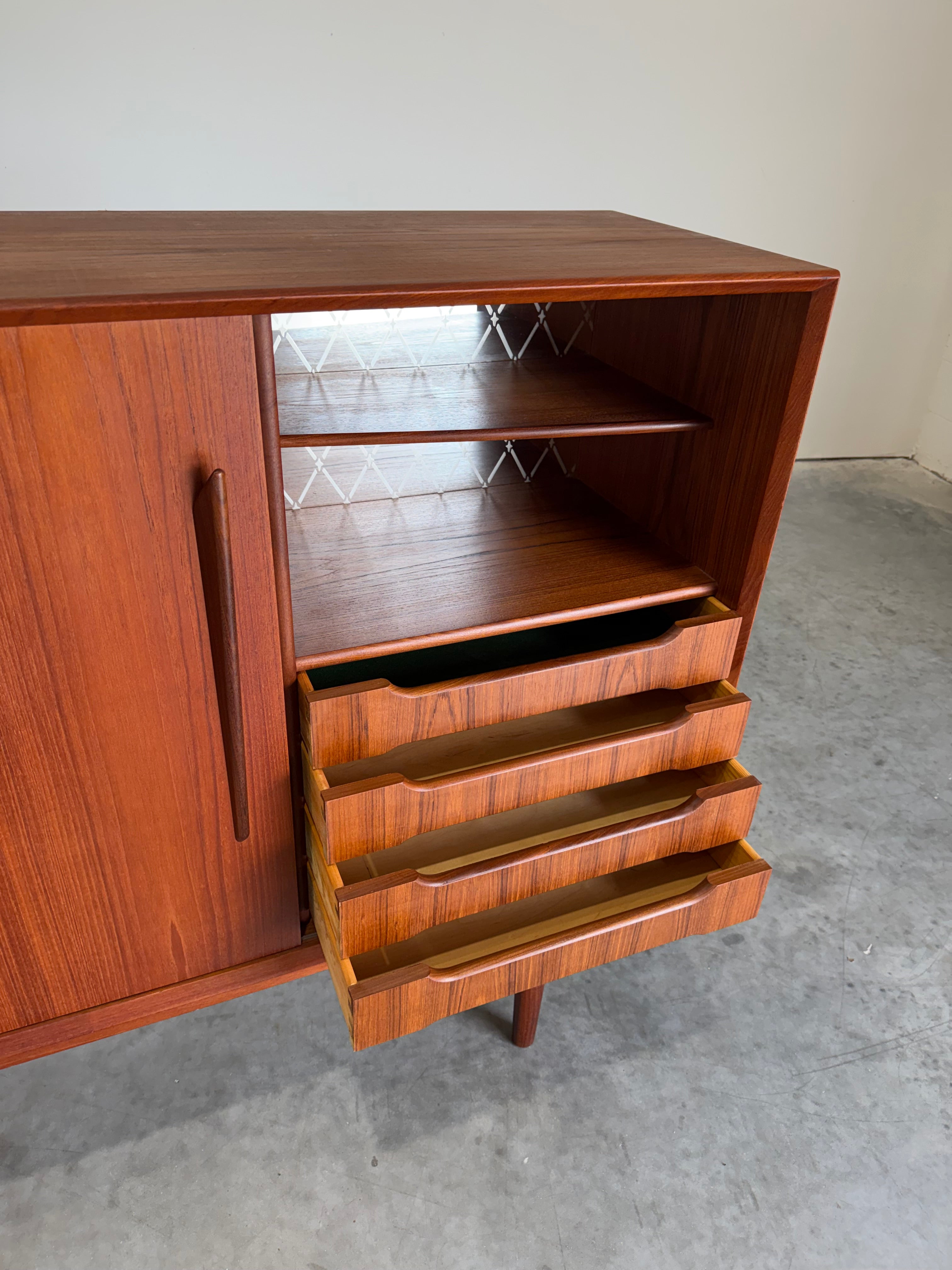 Danish Teak Sideboard Drybar Cabinet