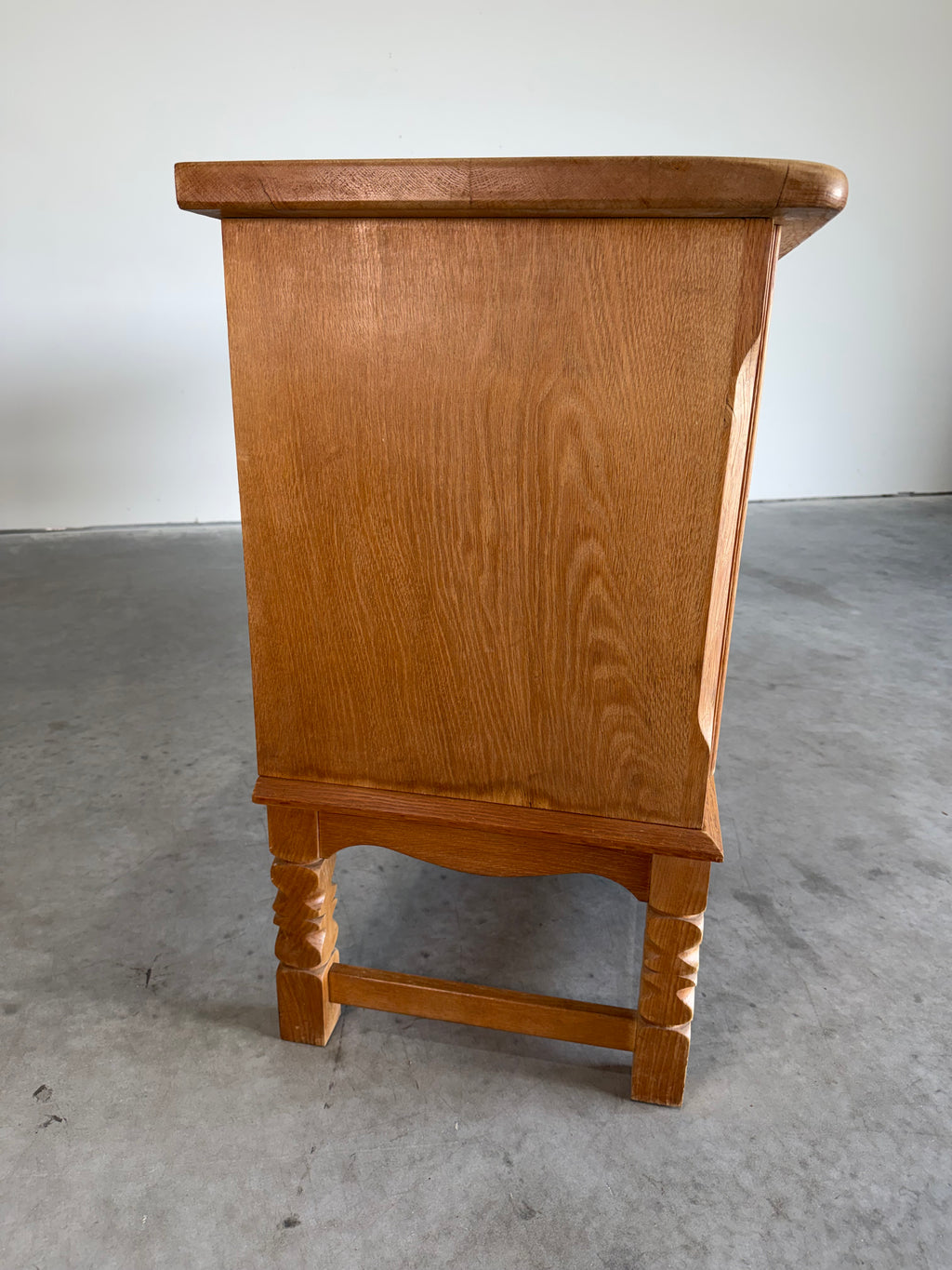 Mid Century Danish Oak Henning Kjaernulf Style Credenza