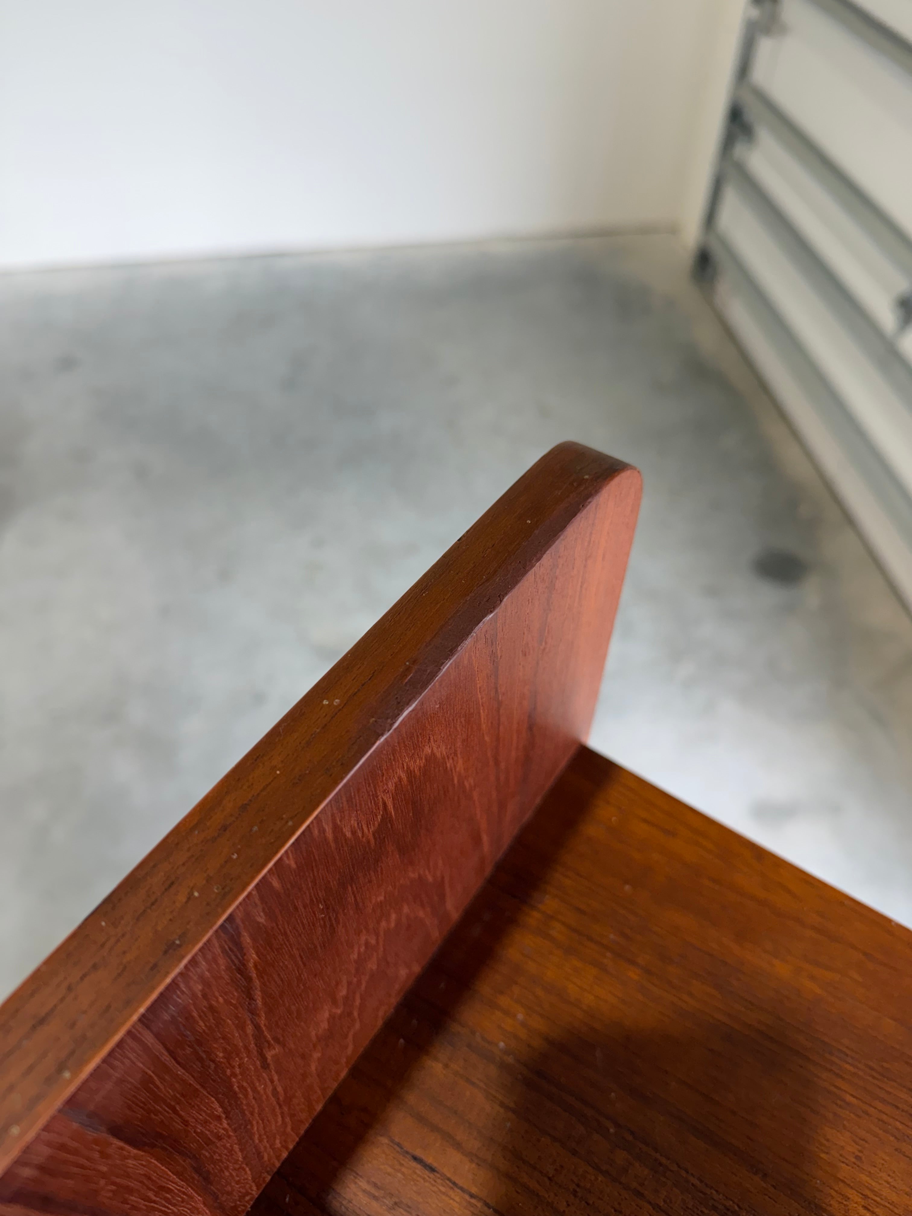 Mid Century Danish Teak Secretary Bookcase