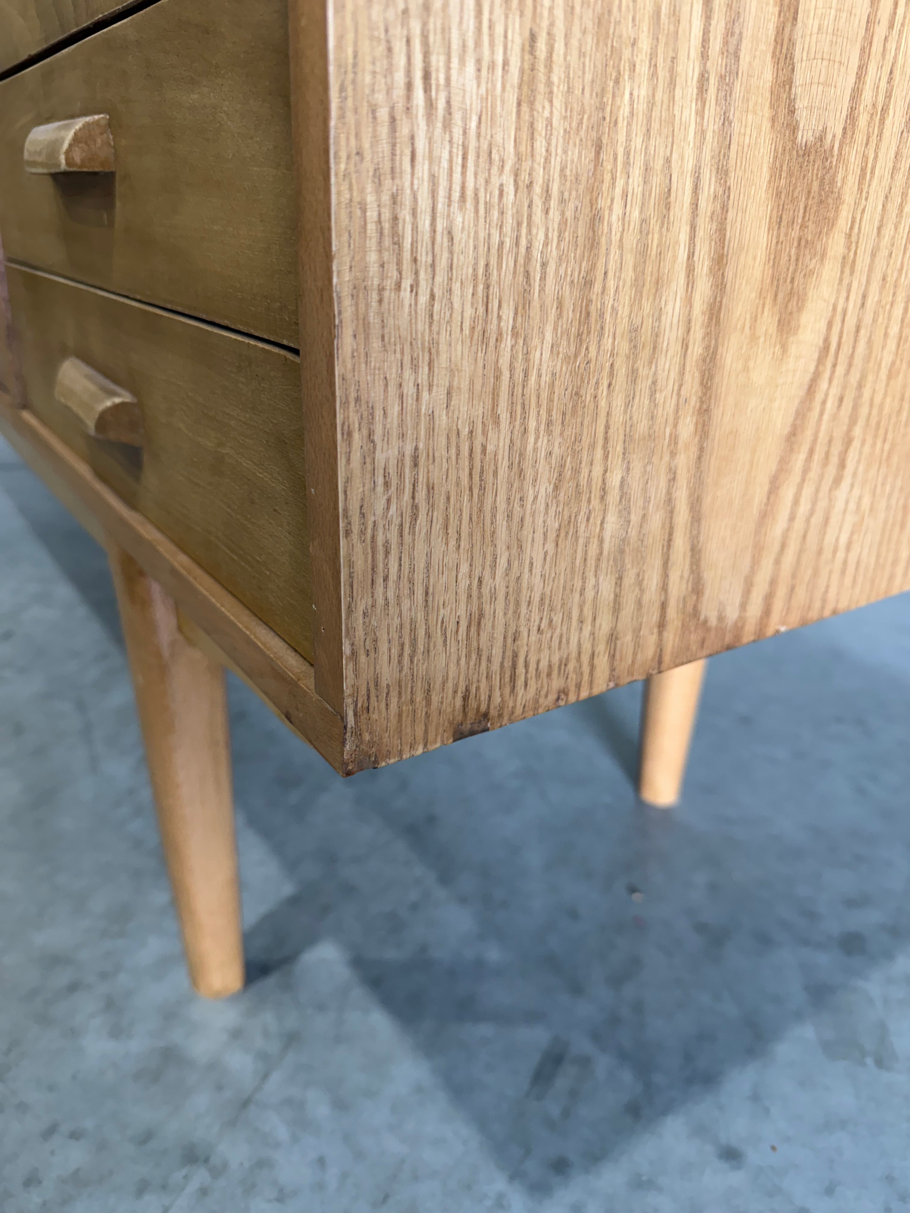 Mid Century Modern Scandinavian Oak Credenza