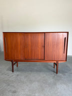Danish Teak Sideboard Drybar Cabinet