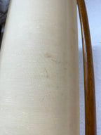 Mid Century Modern Modeline Sculptural Wood and Brass Floor Lamp by Arthur Jacobs