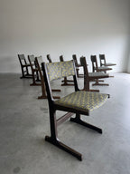 Mid Century Danish Farstrup Cantilevered Dining Chairs, Set of 10