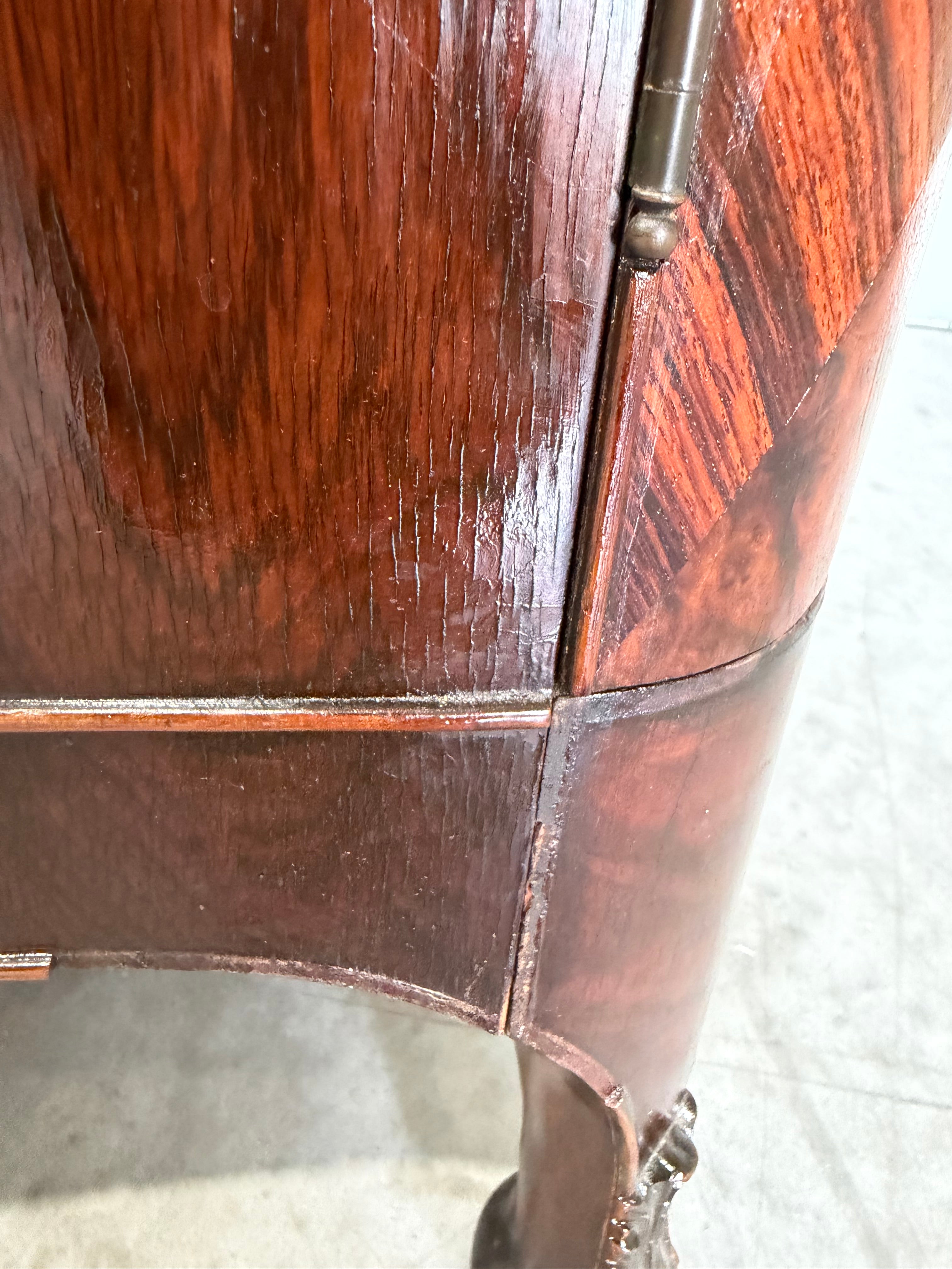 Handsome Art Deco Marquetry Chiffonier Gentlemen’s Chest