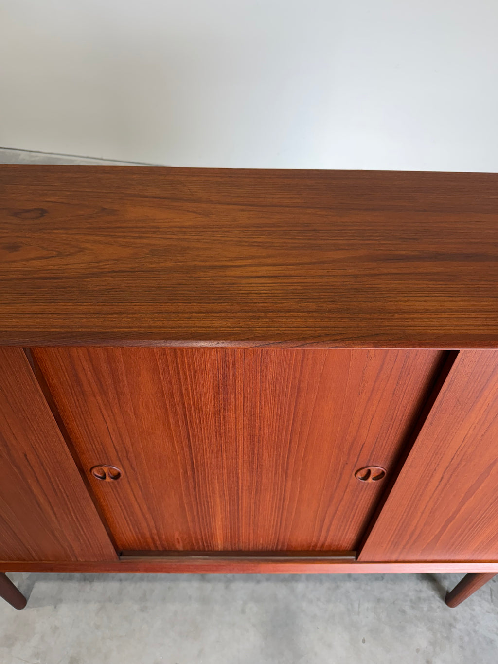 Danish Teak Sideboard Drybar Cabinet