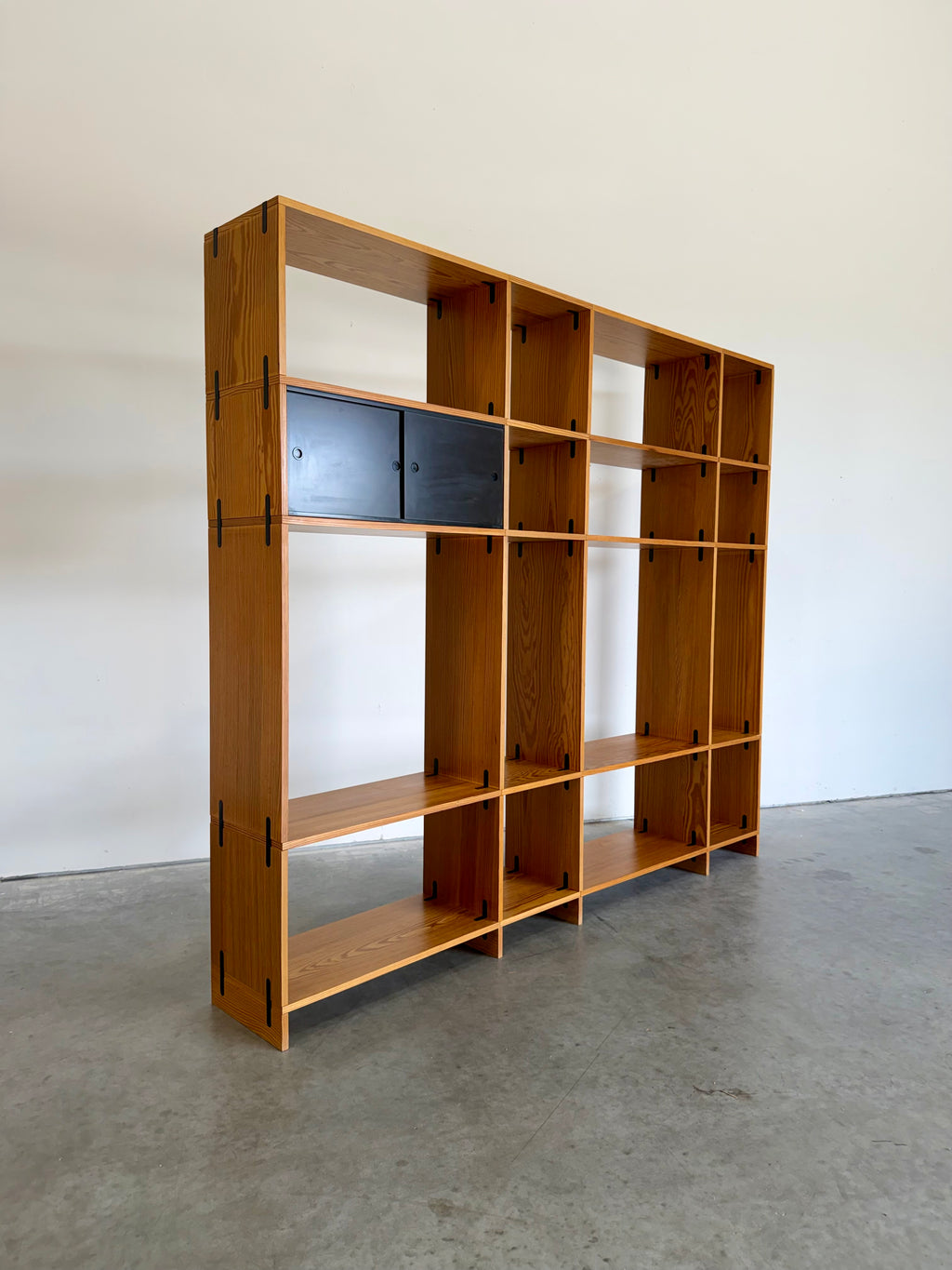 Poul Cadovius Cado Cubex Danish Modern Freestanding Pine Wall Unit