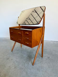 Mid Century Danish Teak Vanity Dressing Table