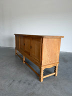 Mid Century Danish Oak Henning Kjaernulf Style Credenza