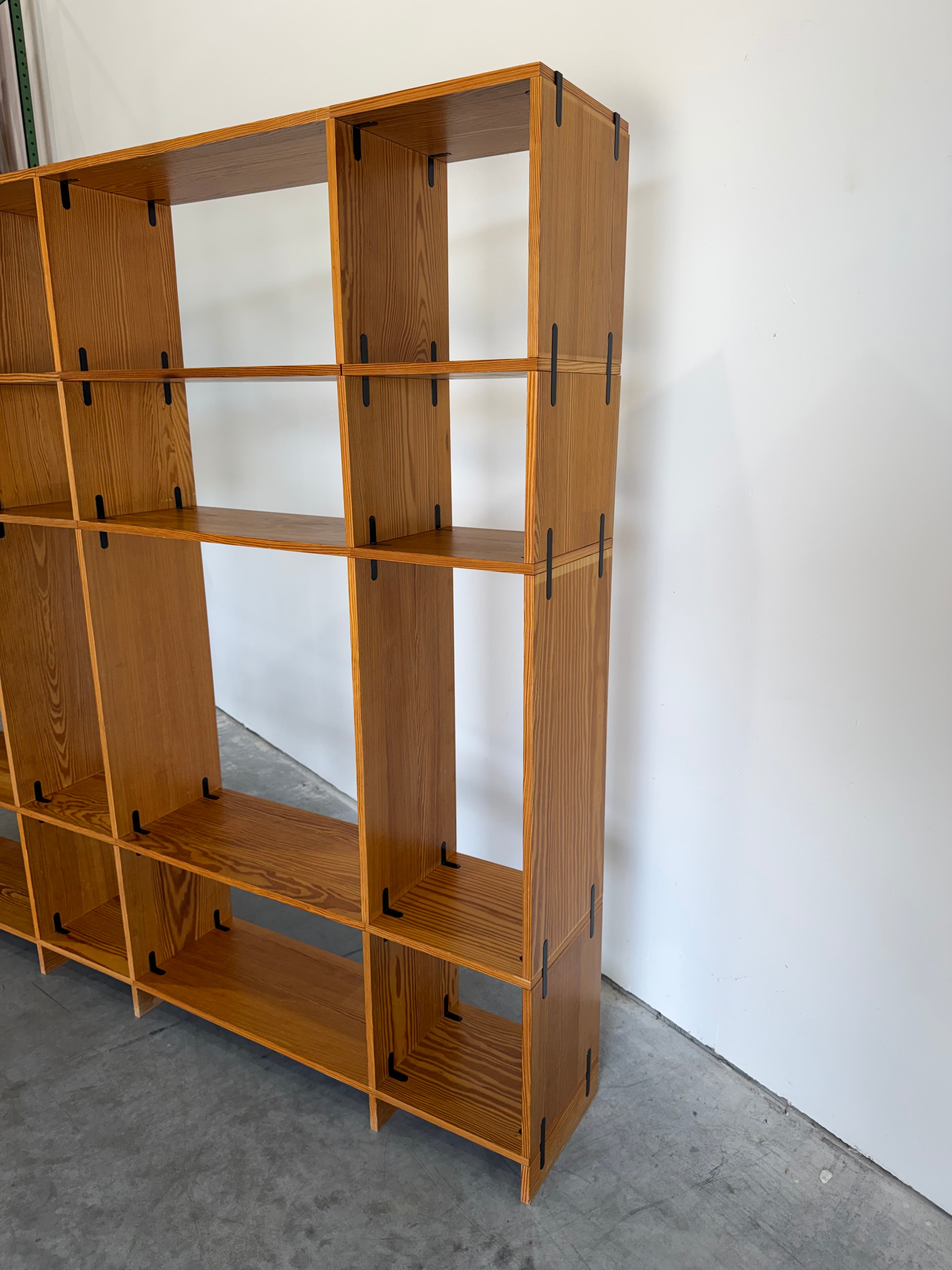 Poul Cadovius Cado Cubex Danish Modern Freestanding Pine Wall Unit