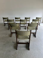 Mid Century Danish Farstrup Cantilevered Dining Chairs, Set of 10