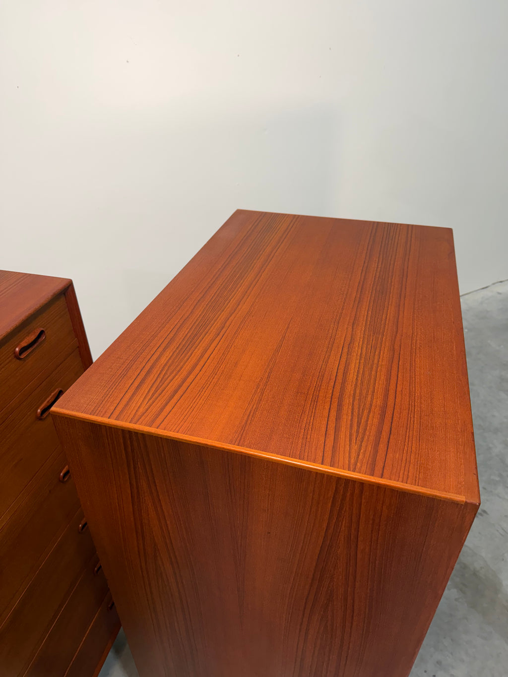 Mid Century Danish Modern Teak Tallboy Dresser