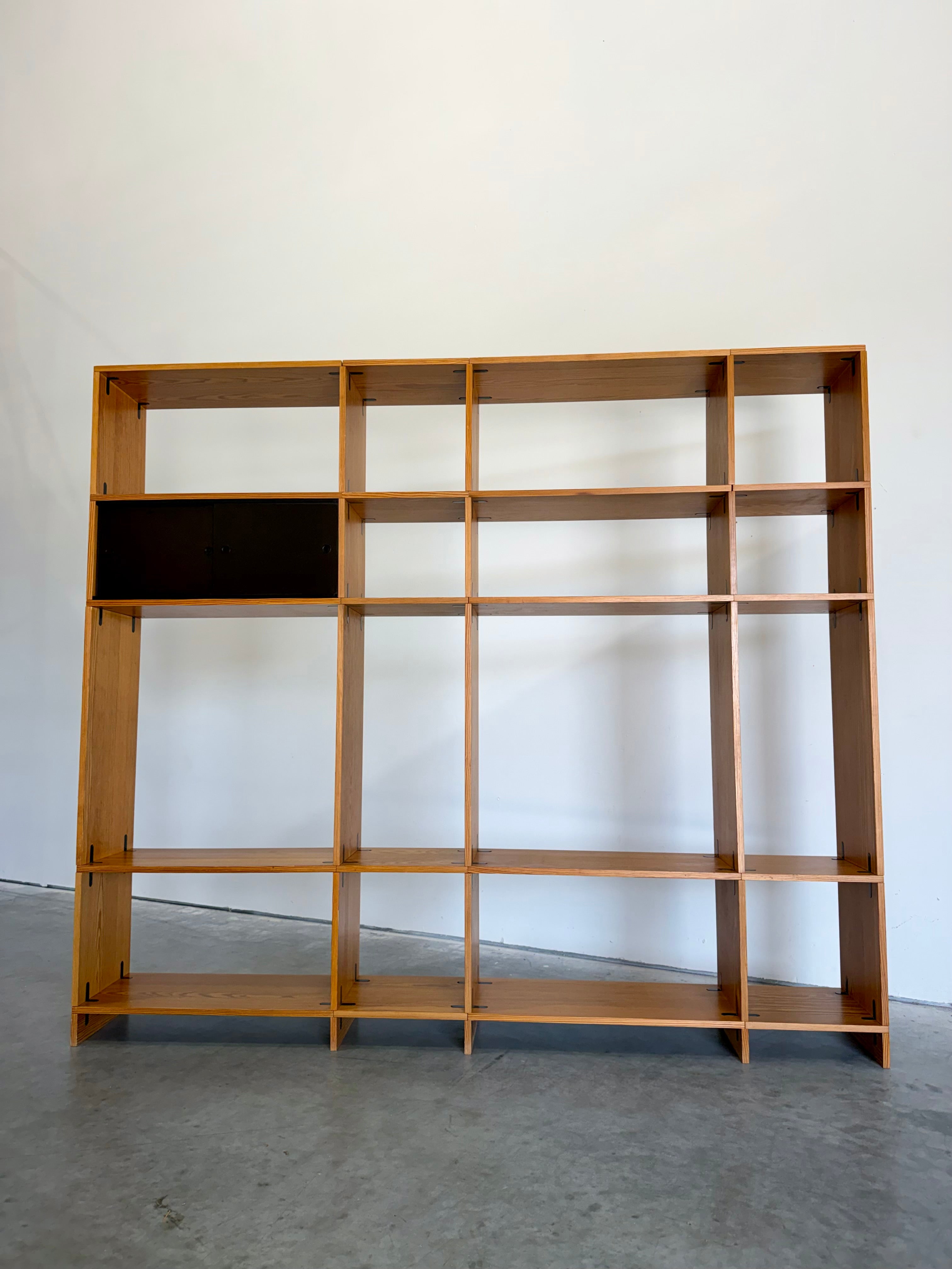 Poul Cadovius Cado Cubex Danish Modern Freestanding Pine Wall Unit