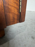 Lane Staccato Brutalist 2pc Hutch Display Cabinet