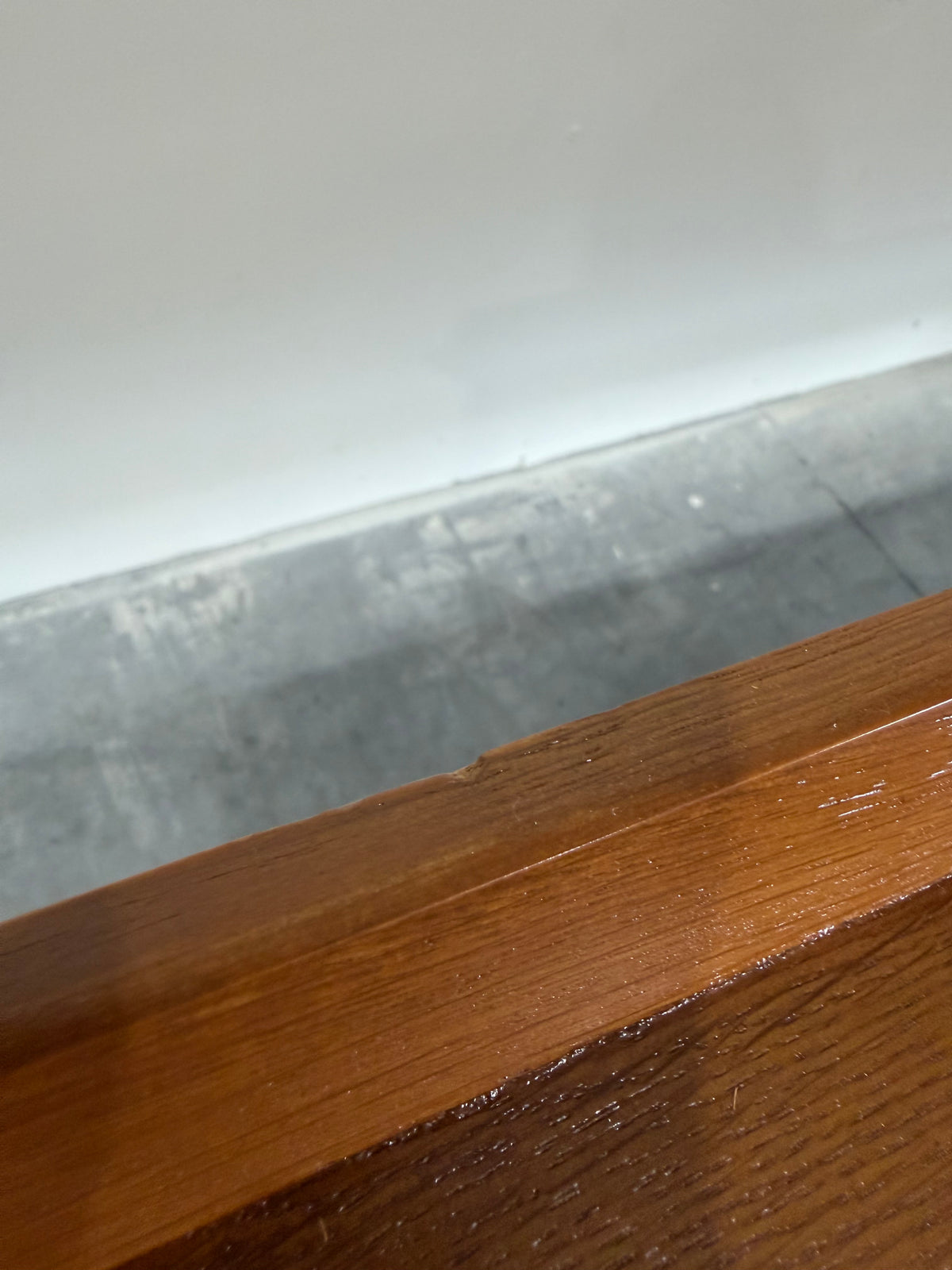 Mid Century European Brutalist Oak Credenza