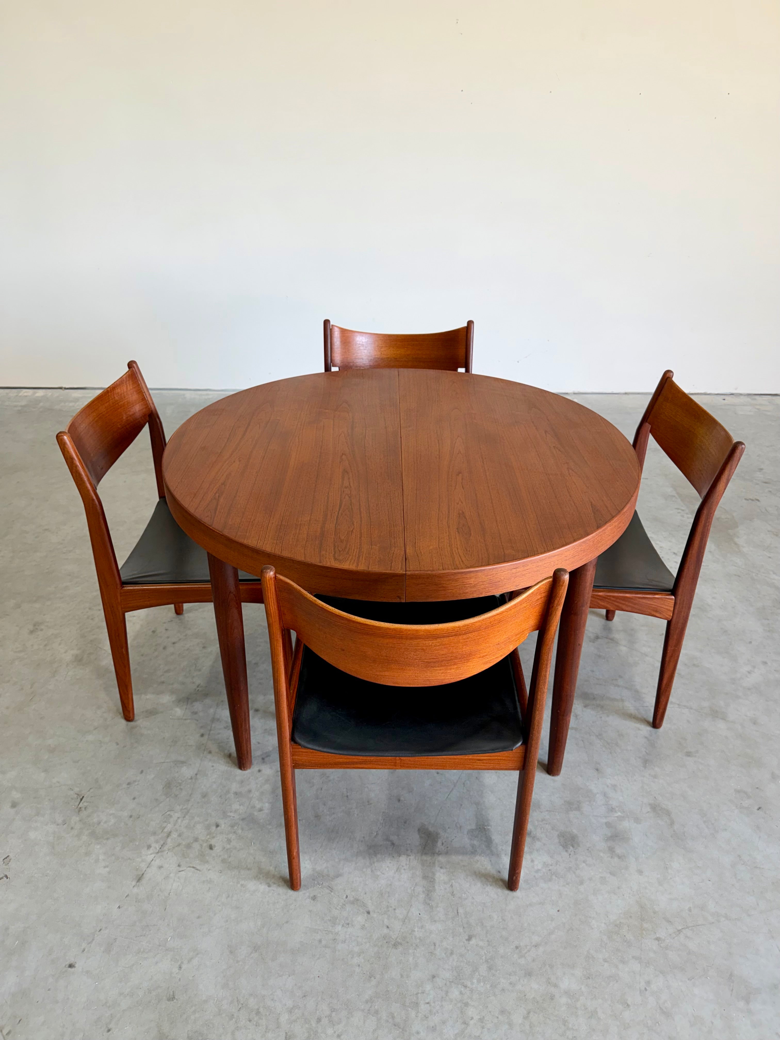 Round Kai Kristiansen Danish Teak Dining Table c.1960’s