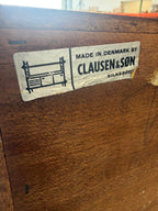 Long Danish Teak Mid Century Credenza by Clausen & Son