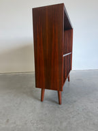 Danish Mid Century Rosewood Bookcase with Vinyl LP Storage