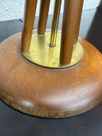 Mid Century Modern Modeline Sculptural Wood and Brass Floor Lamp by Arthur Jacobs